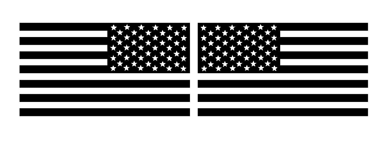 American Flag Decals